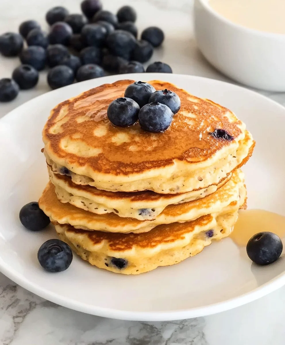 Fluffy Blueberry Pancakes (Easy Recipe)