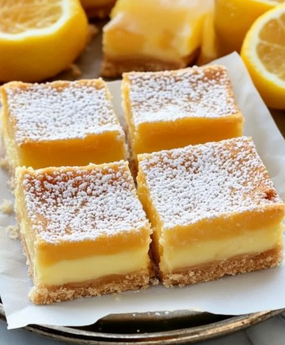 Easy Lemon Bars with Shortbread Crust