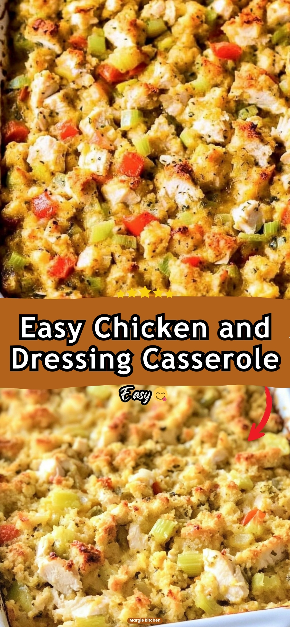 Easy Chicken and Dressing Casserole 58 Easy Chicken and Dressing Casserole