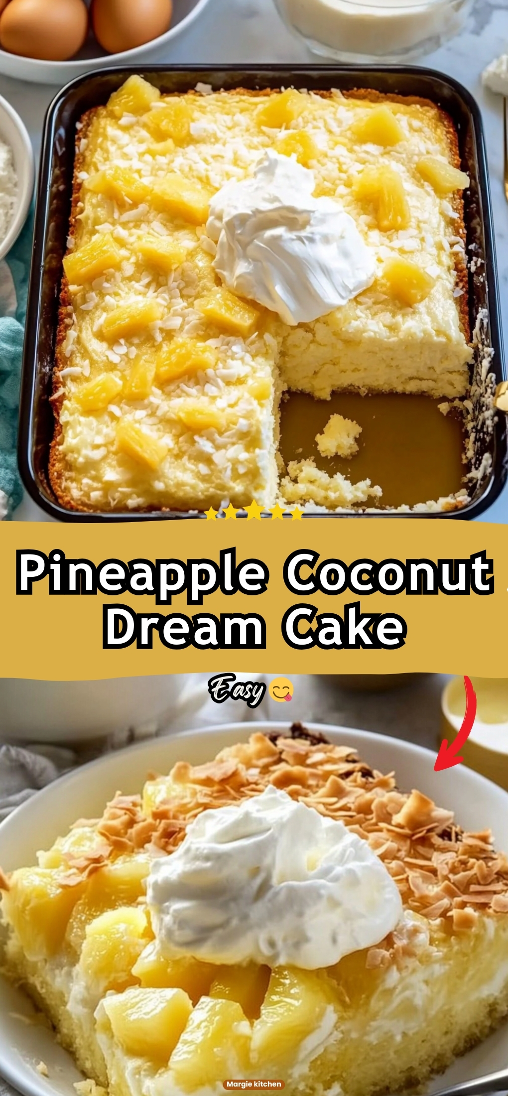 Pineapple Coconut Dream Cake 41 Pineapple Coconut Dream Cake