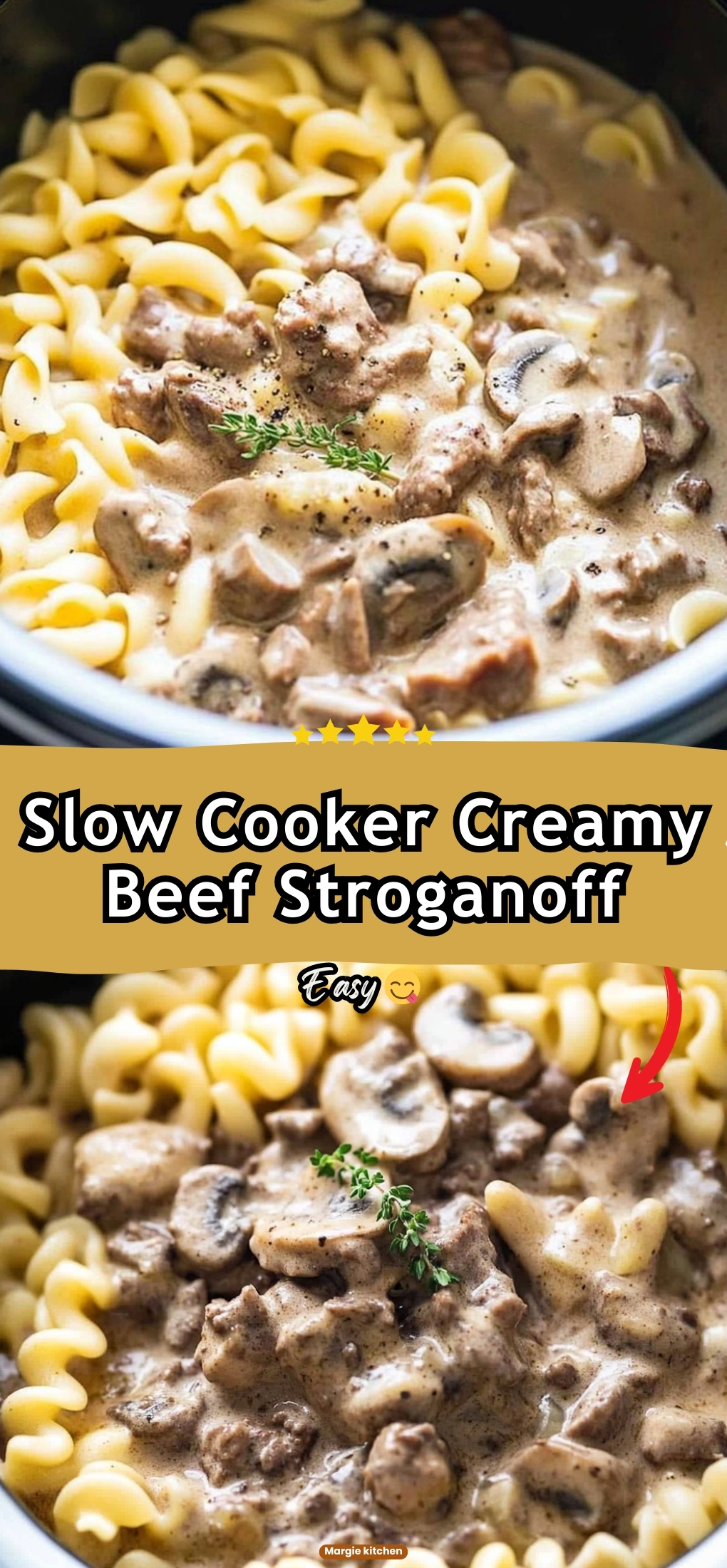 Slow Cooker Creamy Beef Stroganoff 45 Slow Cooker Creamy Beef Stroganoff