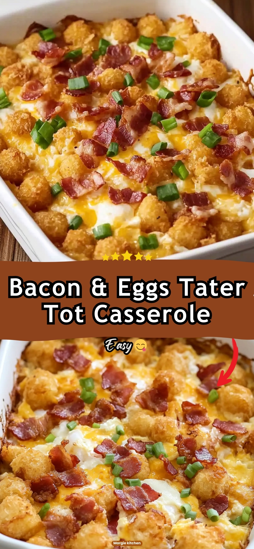 Bacon & Eggs Tater Tot Casserole 58 Bacon & Eggs Tater Tot Casserole