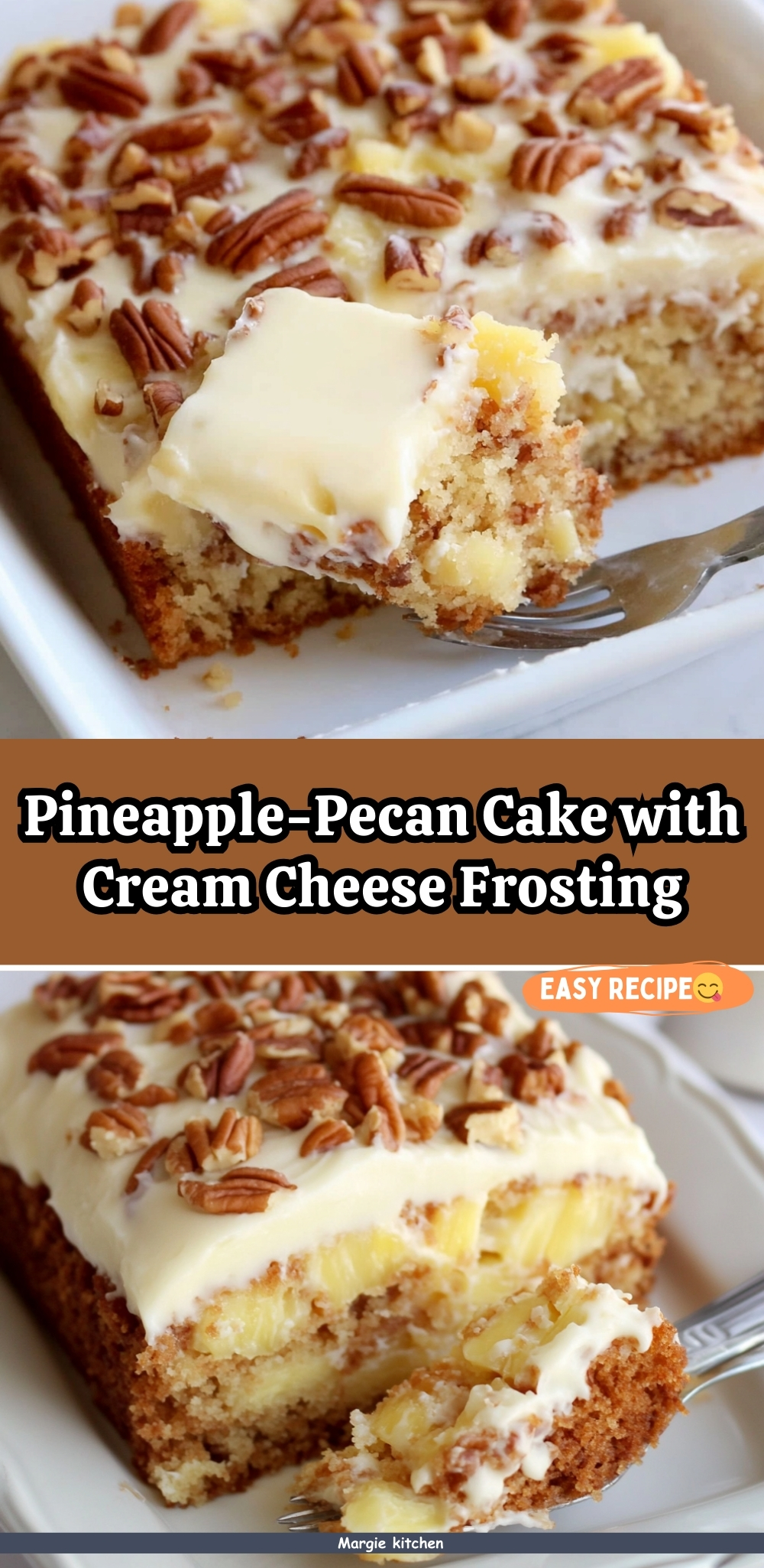 Pineapple-Pecan Cake with Cream Cheese Frosting 43 Pineapple-Pecan Cake with Cream Cheese Frosting