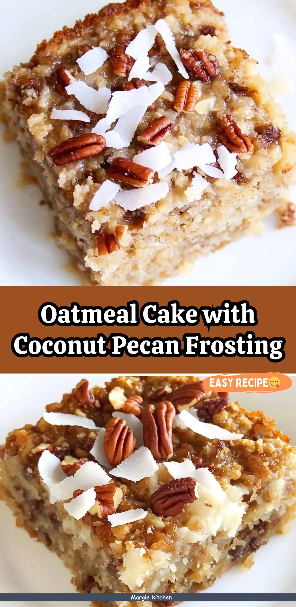 Oatmeal Cake with Coconut Pecan Frosting 51 Oatmeal Cake with Coconut Pecan Frosting