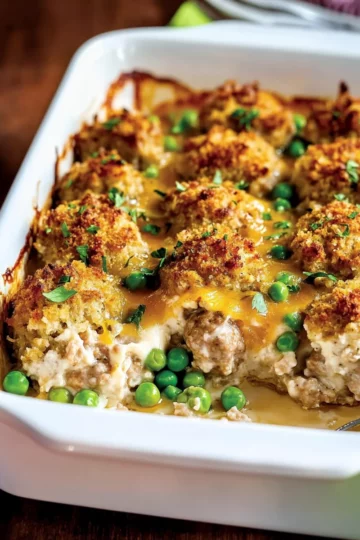 Layered Meatball Bake