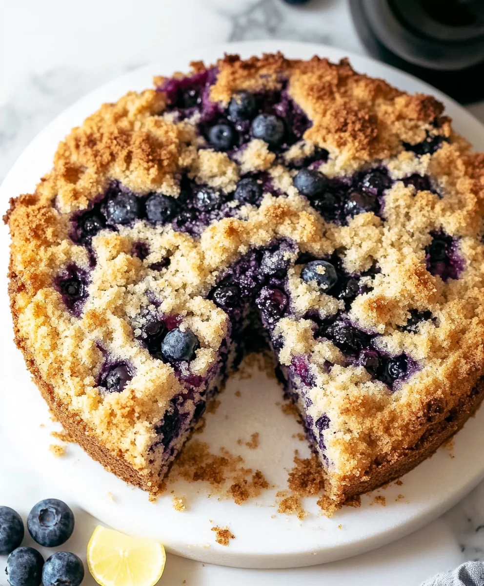 Blueberry Sour Cream Coffee Cake