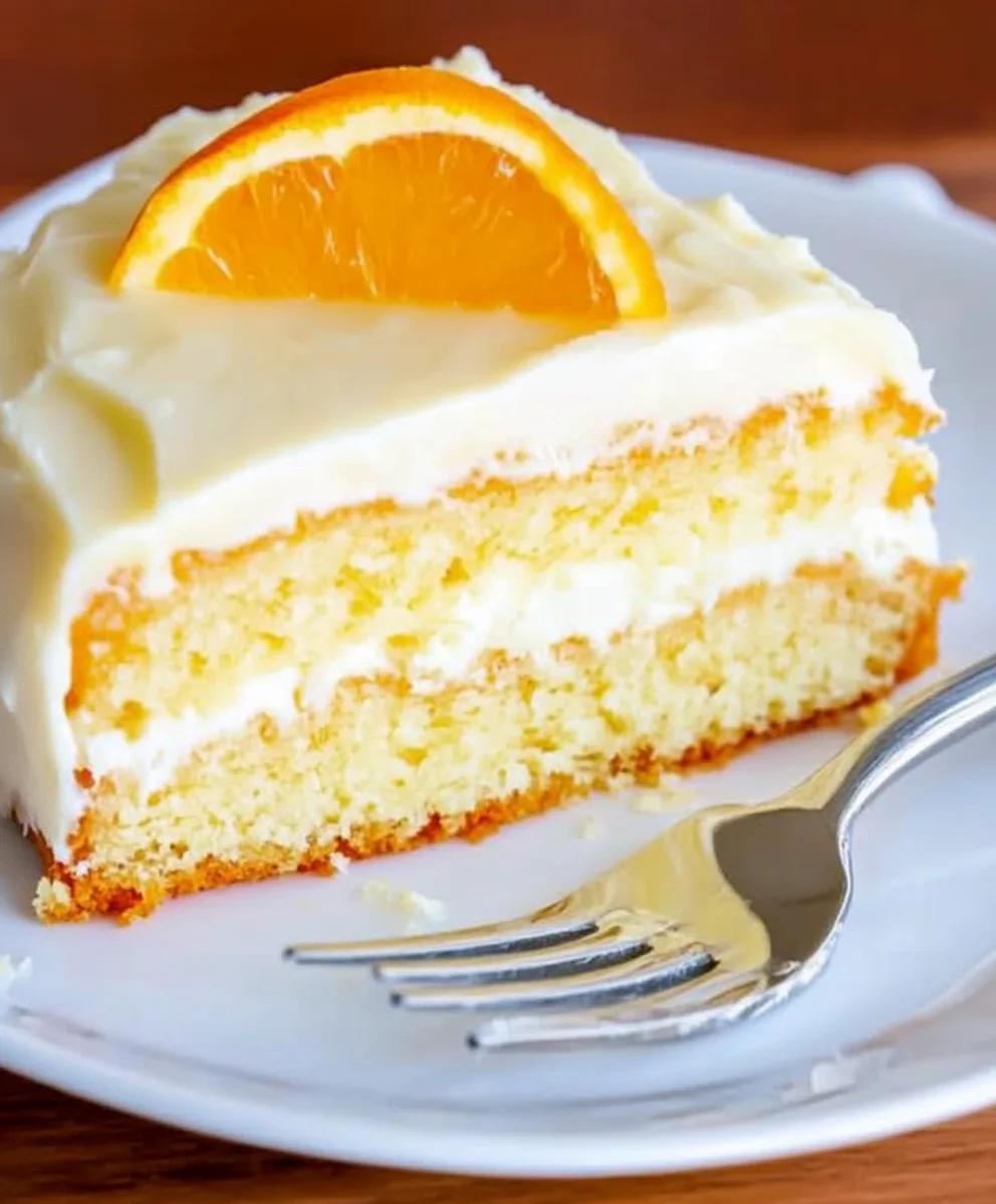 Orange Buttermilk Cake with Orange Cream Cheese Frosting