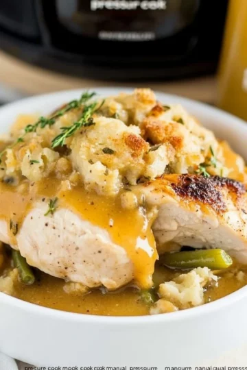 Crock Pot Chicken and Stuffing (Also Instant Pot Friendly!)