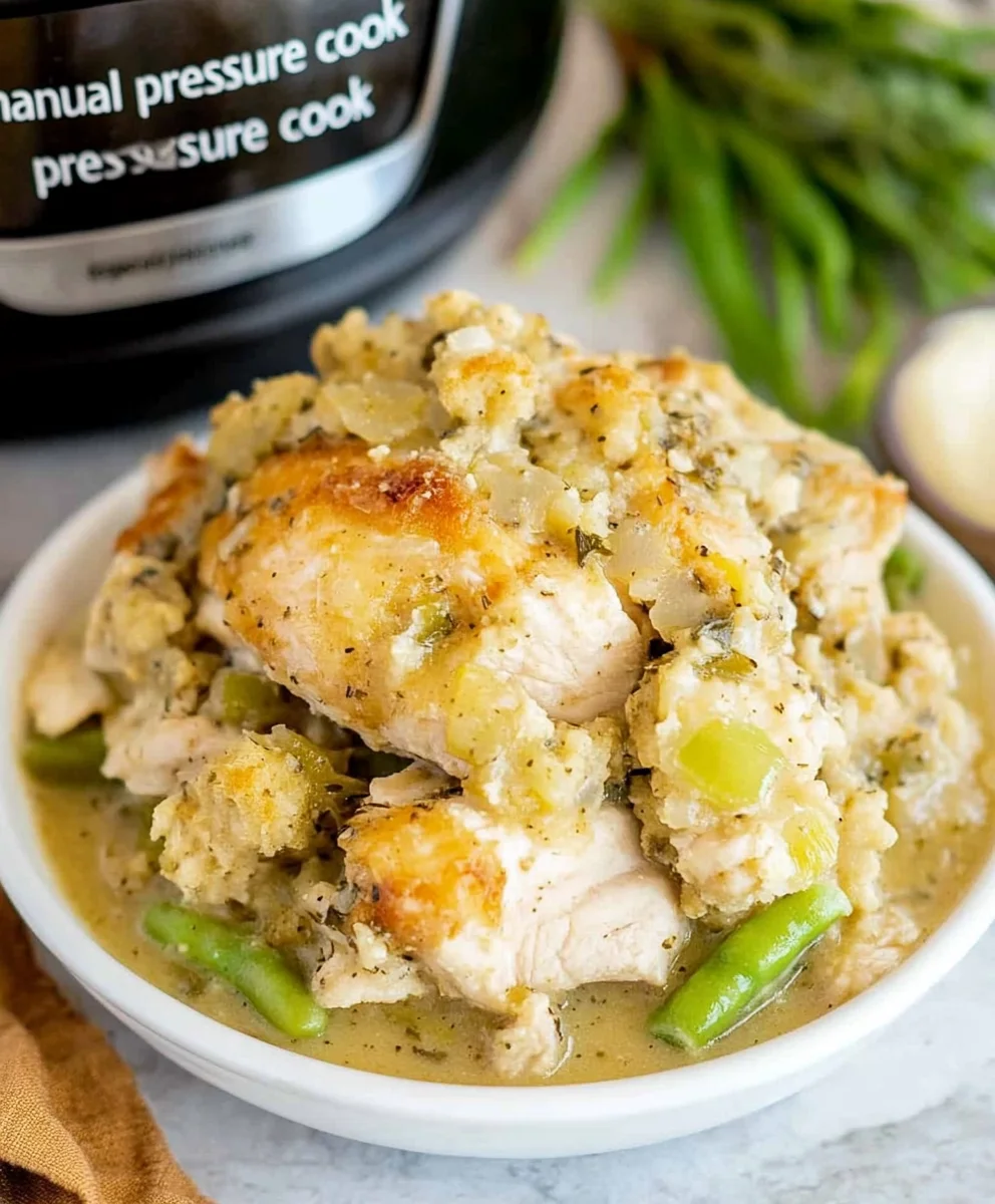 Crock Pot Chicken and Stuffing (Also Instant Pot Friendly!)