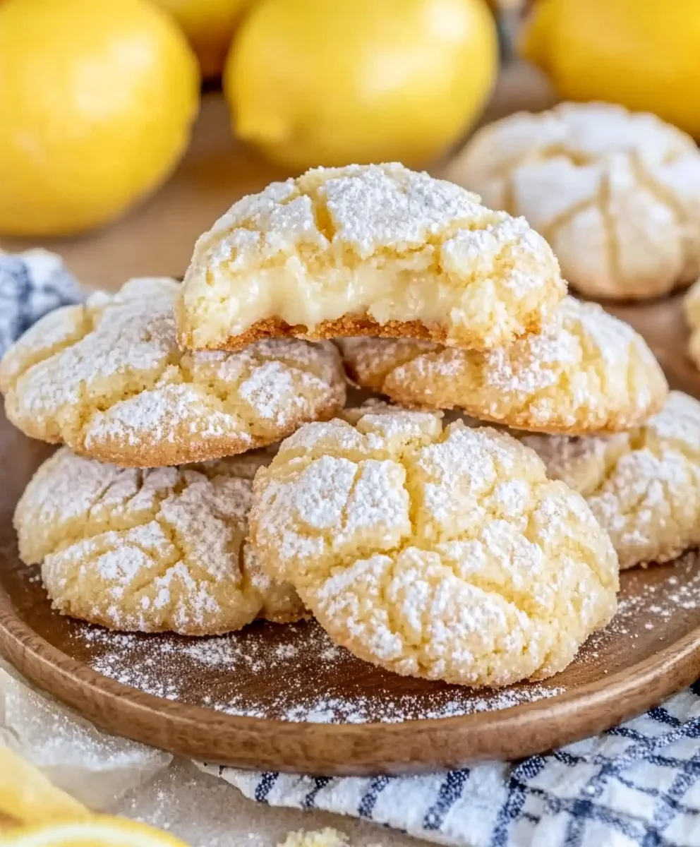 Lemon Gooey Butter Cookies Recipe