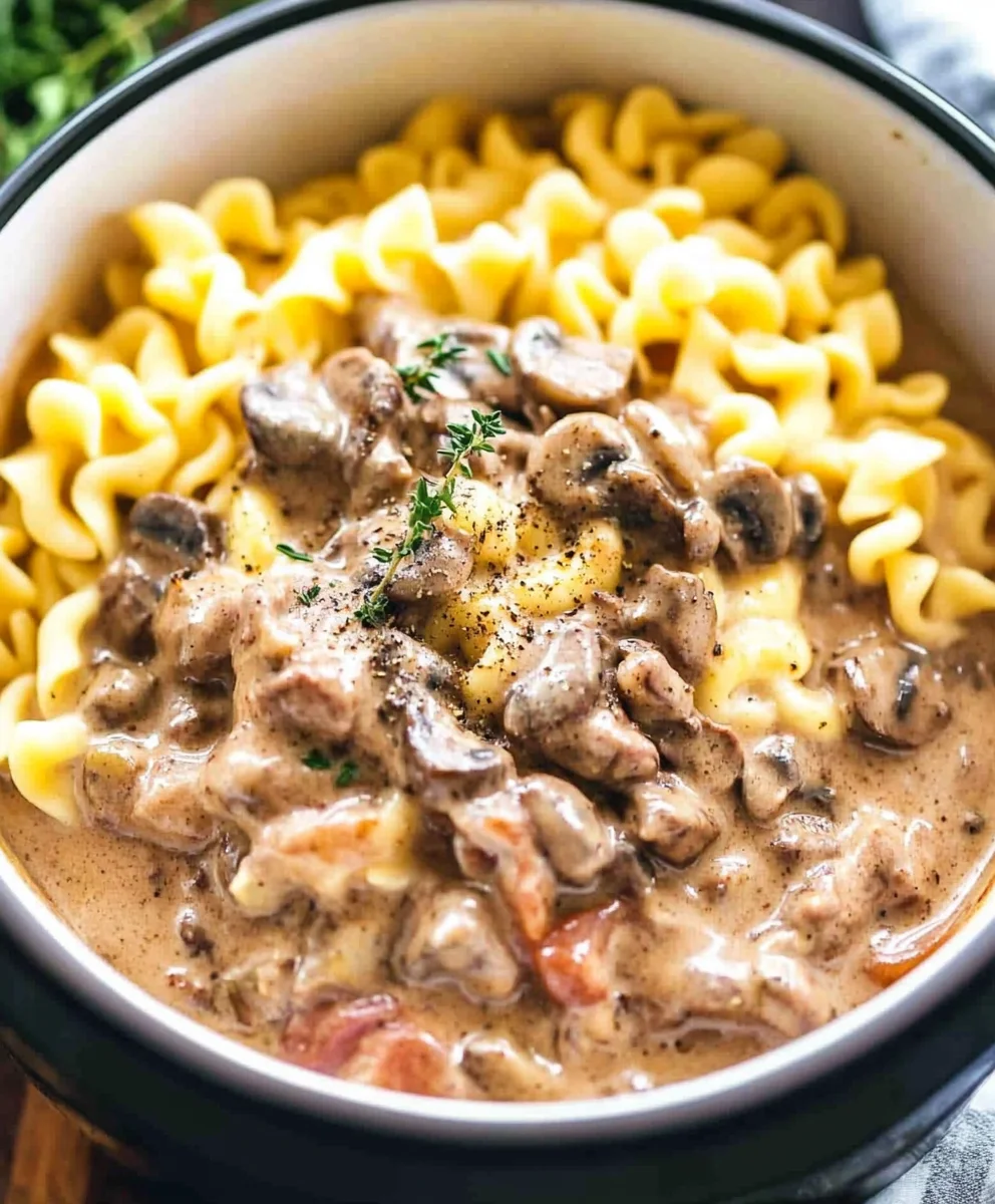 Slow Cooker Creamy Beef Stroganoff 43 Slow Cooker Creamy Beef Stroganoff