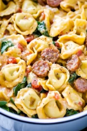 Slow Cooker Sausage and Cheese Tortellini 8 Slow Cooker Sausage and Cheese Tortellini