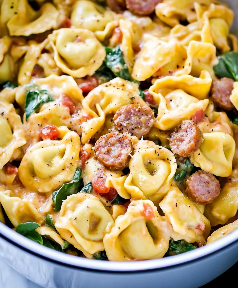 Slow Cooker Sausage and Cheese Tortellini 40 Slow Cooker Sausage and Cheese Tortellini