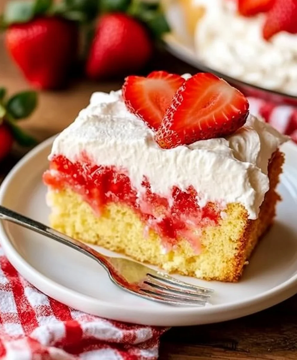 Strawberry Shortcake Poke Cake 41 Strawberry Shortcake Poke Cake
