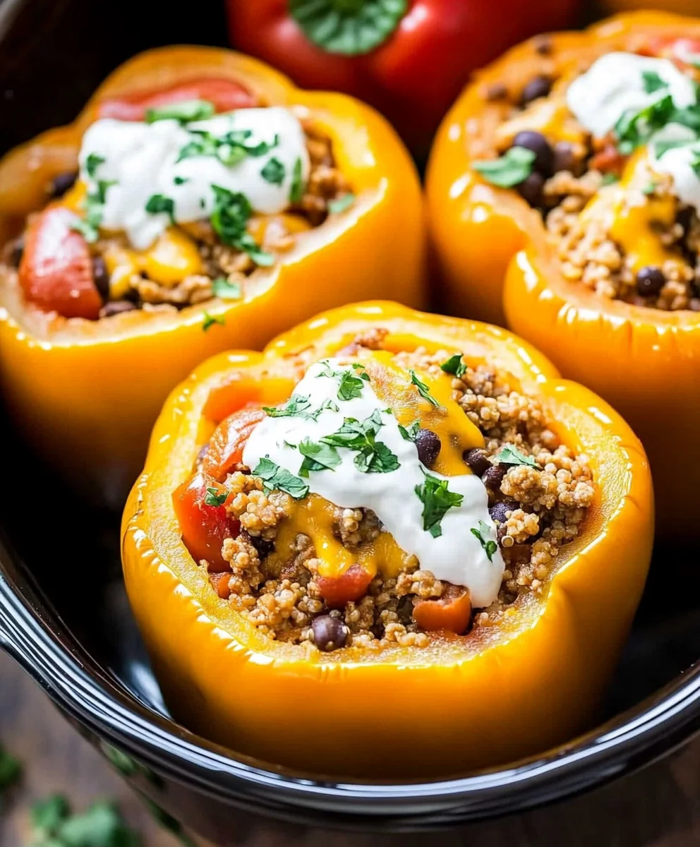 Crockpot Stuffed Peppers