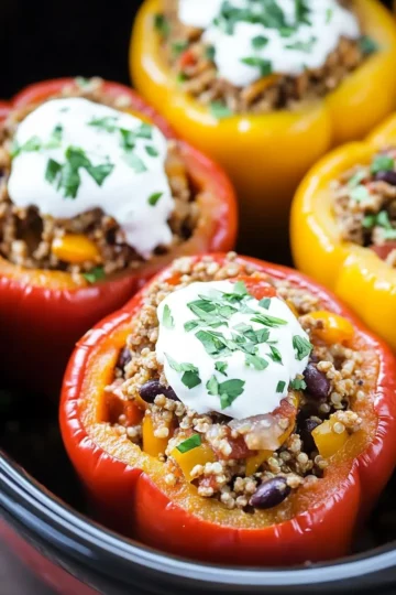 Crockpot Stuffed Peppers