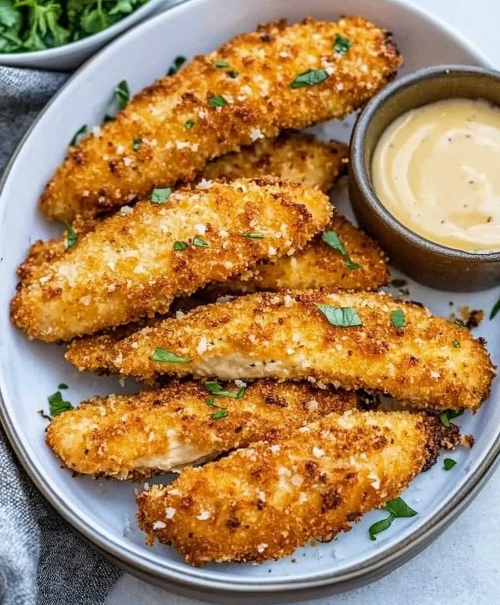 Crispy Parmesan Air Fryer Chicken Tenders 39 Crispy Parmesan Air Fryer Chicken Tenders