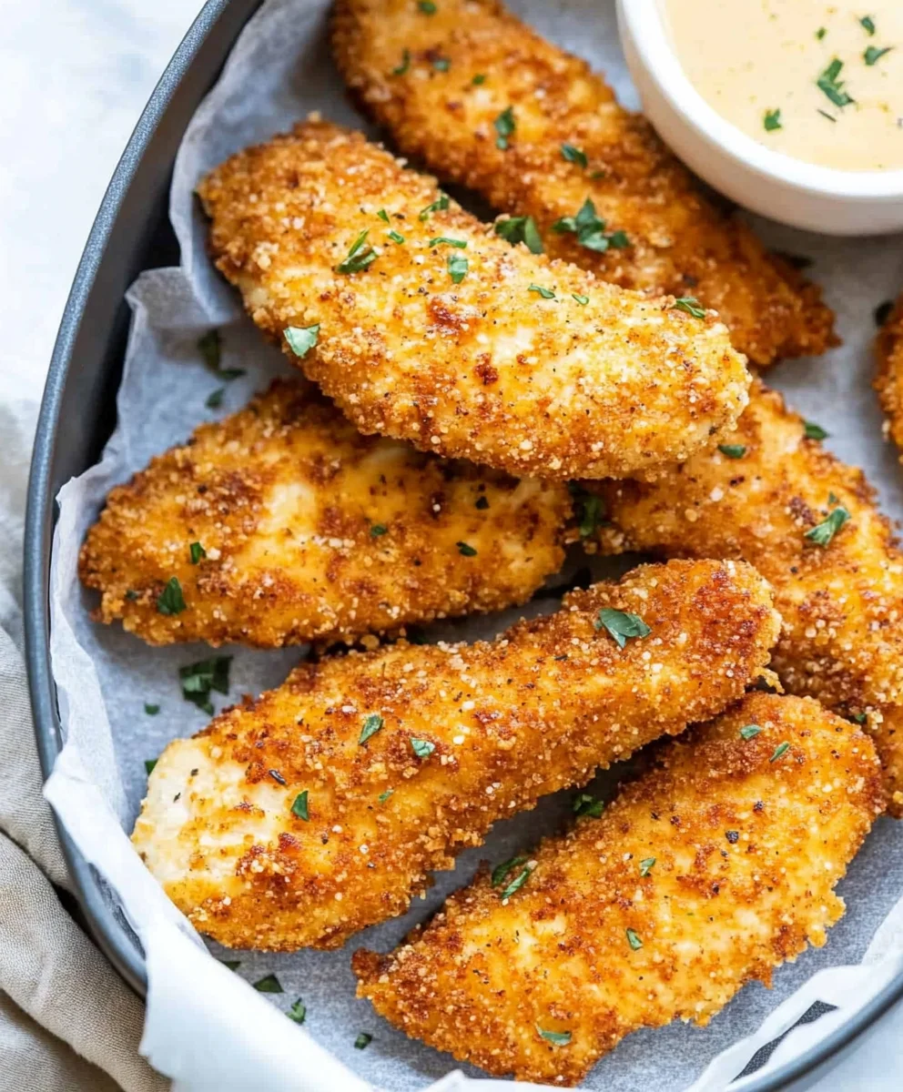 Crispy Parmesan Air Fryer Chicken Tenders 38 Crispy Parmesan Air Fryer Chicken Tenders
