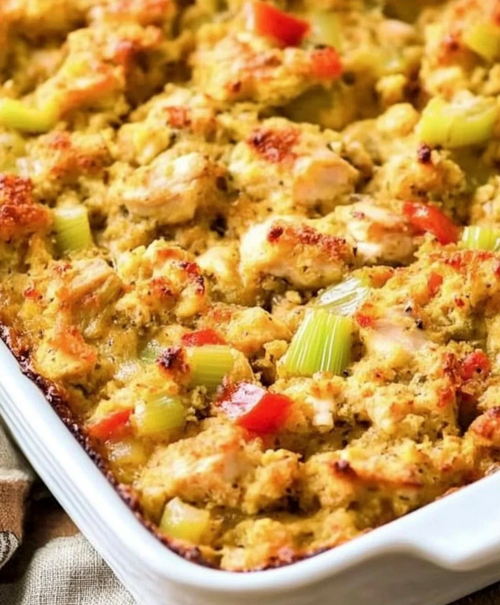 Easy Chicken and Dressing Casserole 56 Easy Chicken and Dressing Casserole