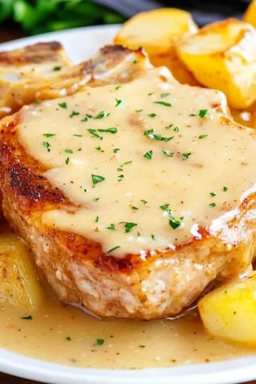 Crock Pot Pork Chops and Potatoes For Two