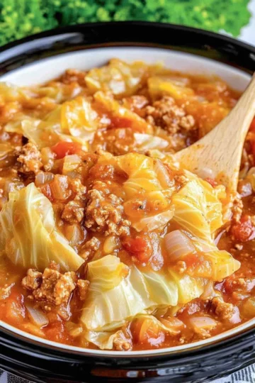 Crock Pot Unstuffed Cabbage Rolls