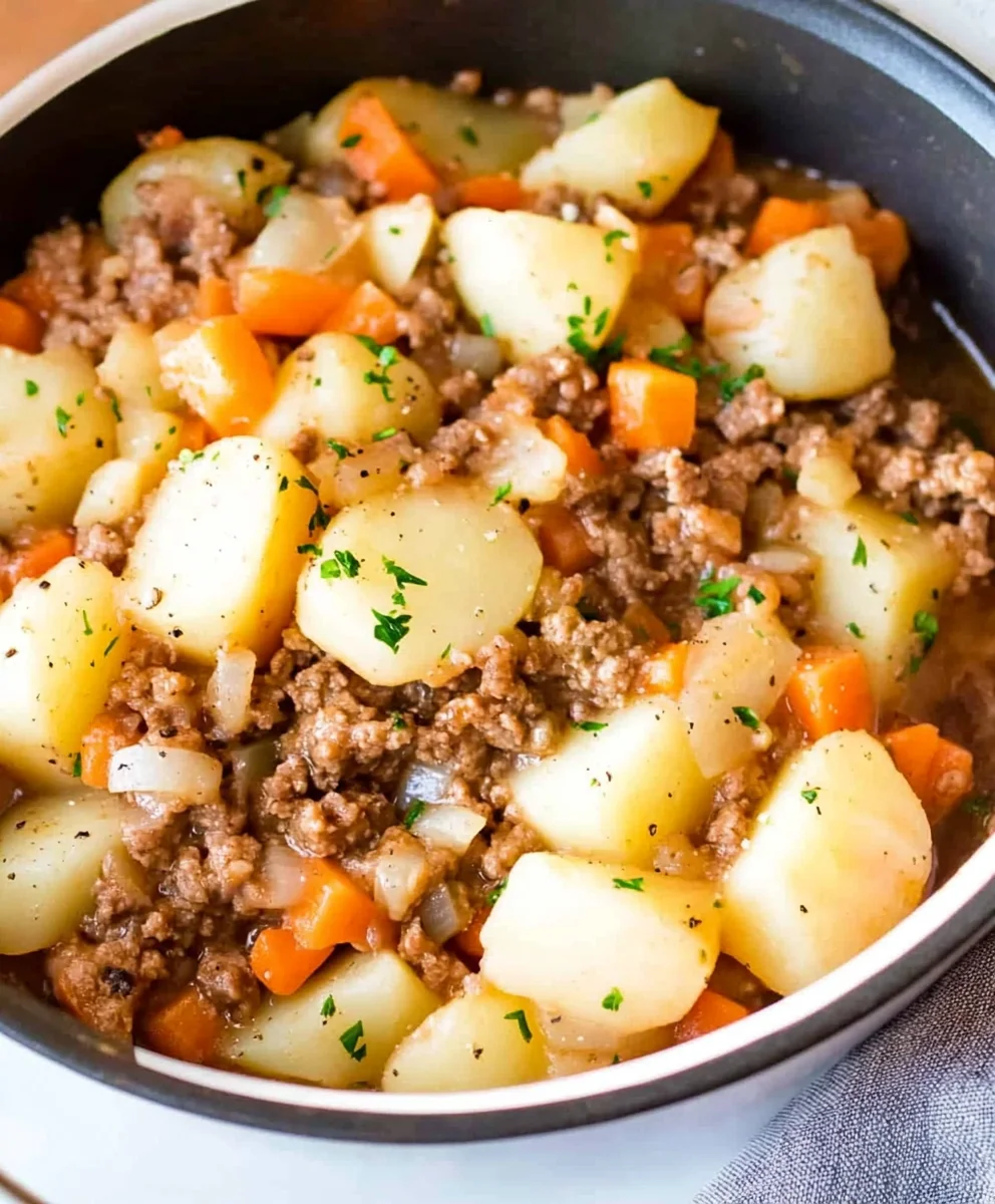 Hamburger Potato Casserole – Easy, Delicious One Pot Meal