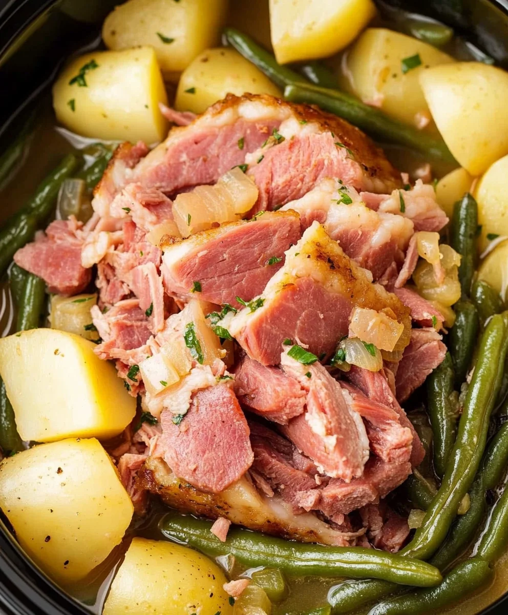 Crockpot Ham, Green Beans, and Potatoes 39 Crockpot Ham, Green Beans, and Potatoes