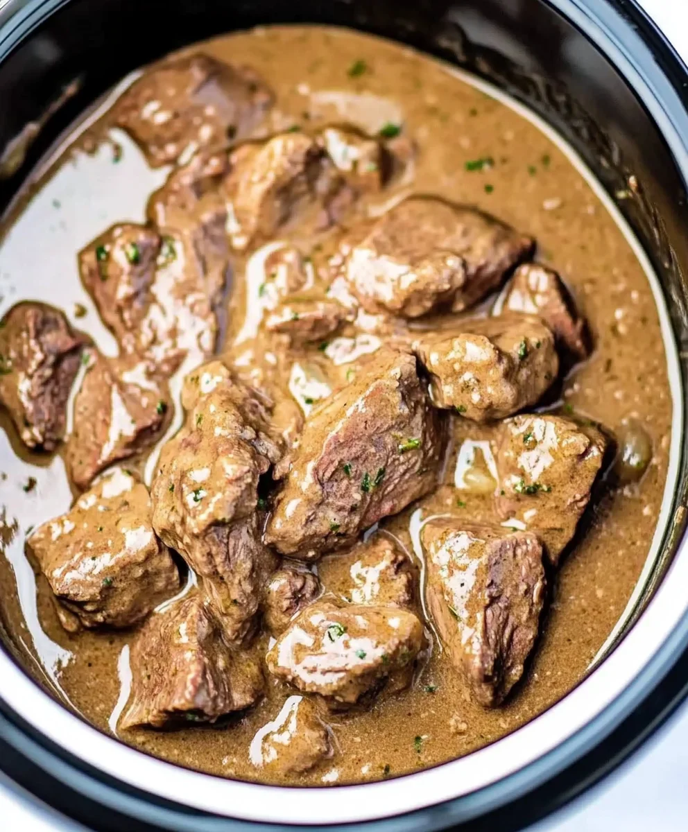 Slow Cooker Beef Tips with Gravy 43 Slow Cooker Beef Tips with Gravy