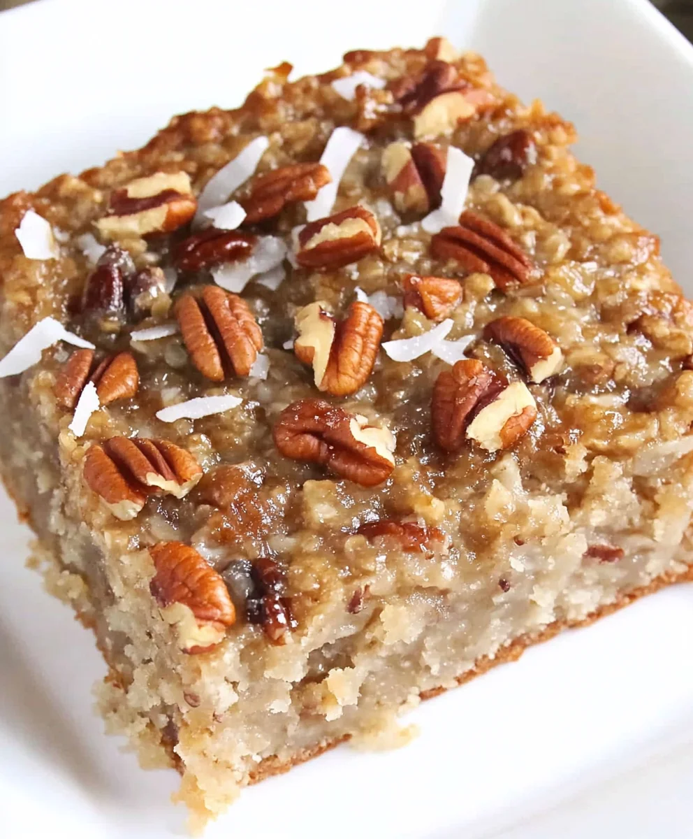 Oatmeal Cake with Coconut Pecan Frosting 49 Oatmeal Cake with Coconut Pecan Frosting