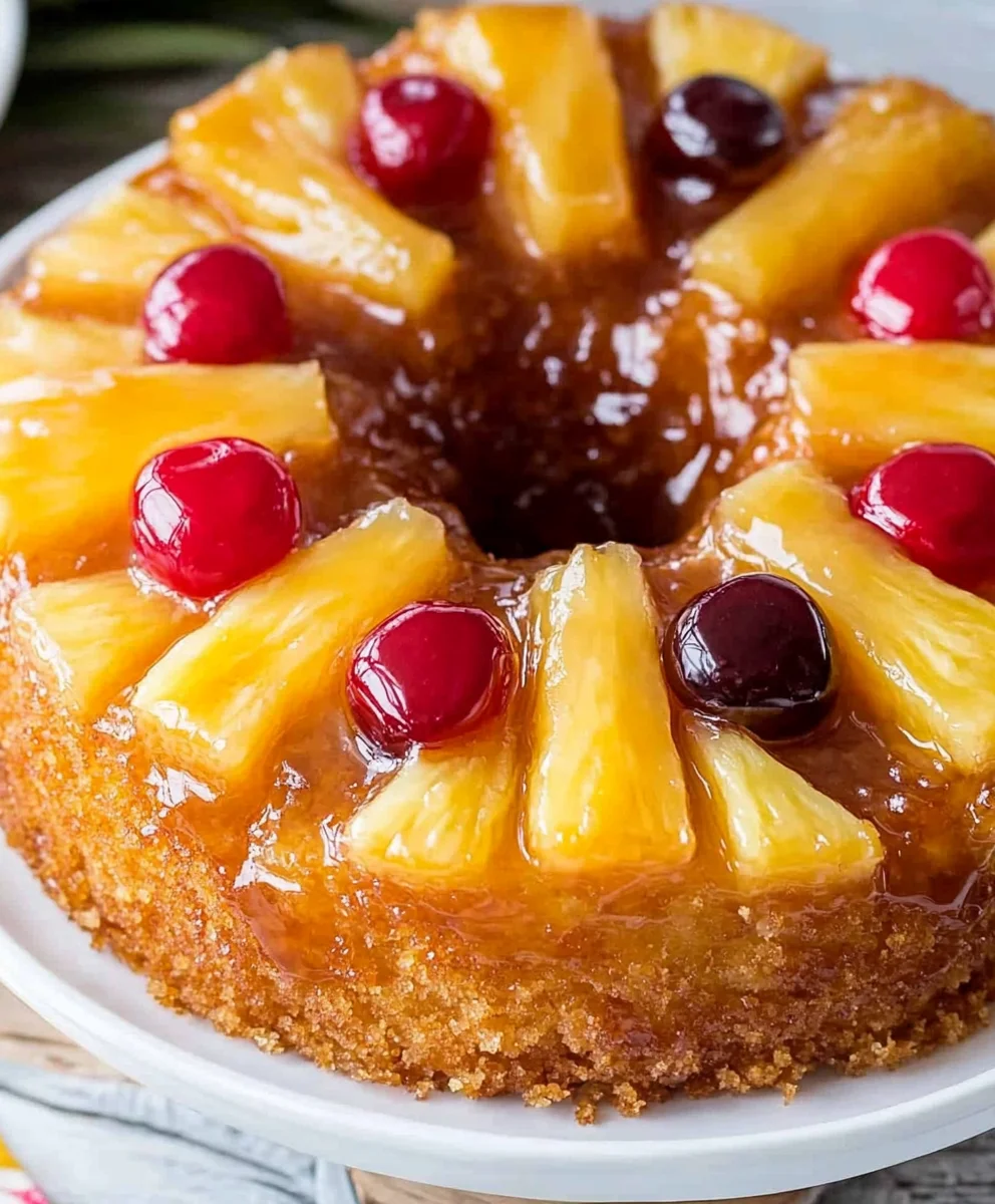 Pineapple Upside Down Bundt Cake