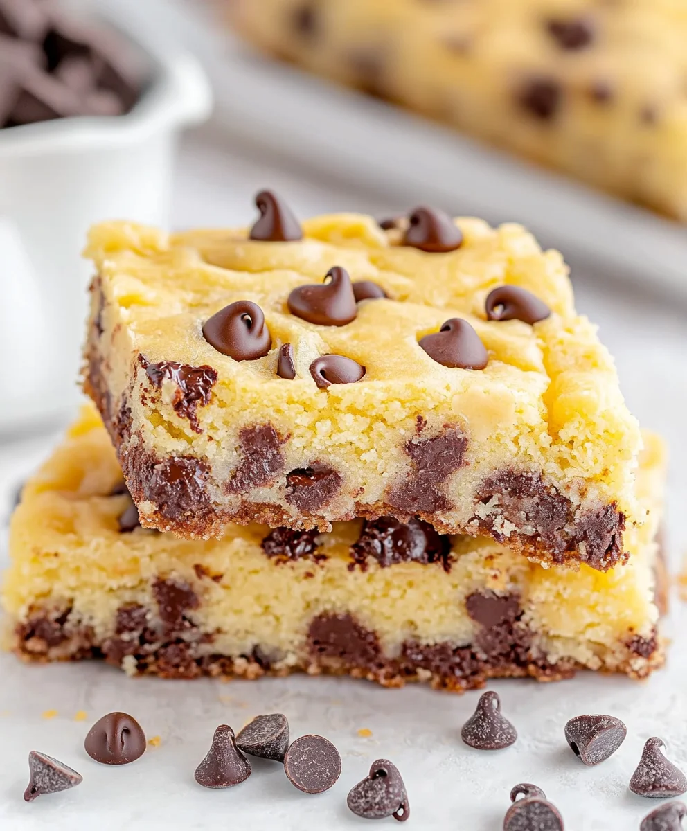 Lazy Chocolate Chip Cookie Bars