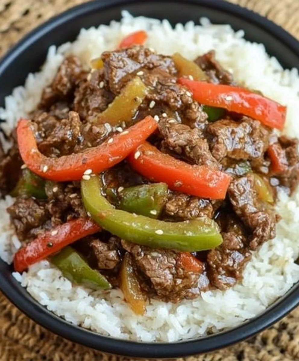 Easy Crockpot Pepper Steak Recipe